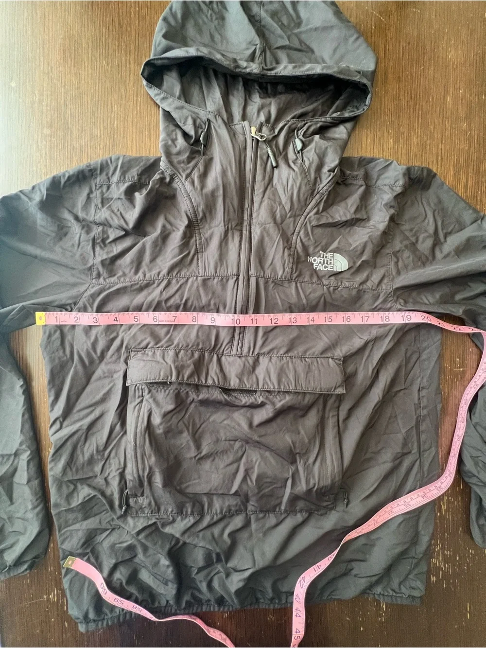 The North Face Black Hooded Windbreaker Pullover